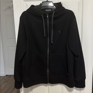 Free Country Hooded Jacket Sherpa Polyester Zipper Closure Fleece